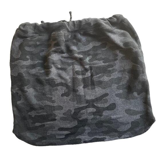 Sundry Drawstring Skirt in Black‎ & Gray Camo Pockets Size 1 Small - Picture 7 of 7